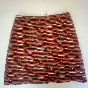 Loft multi colored skirt size 4 NWT
